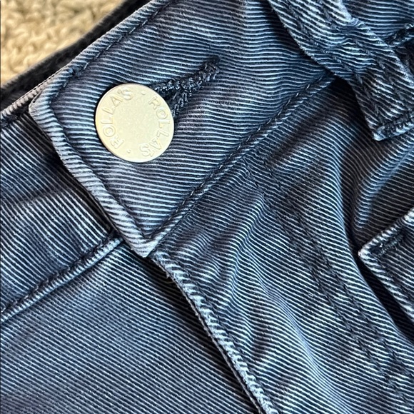 Rolla’s High Rise Wide Leg Jeans Size 27 Dark Wash Navy Straight Leg Aussie 9 - Picture 5 of 13